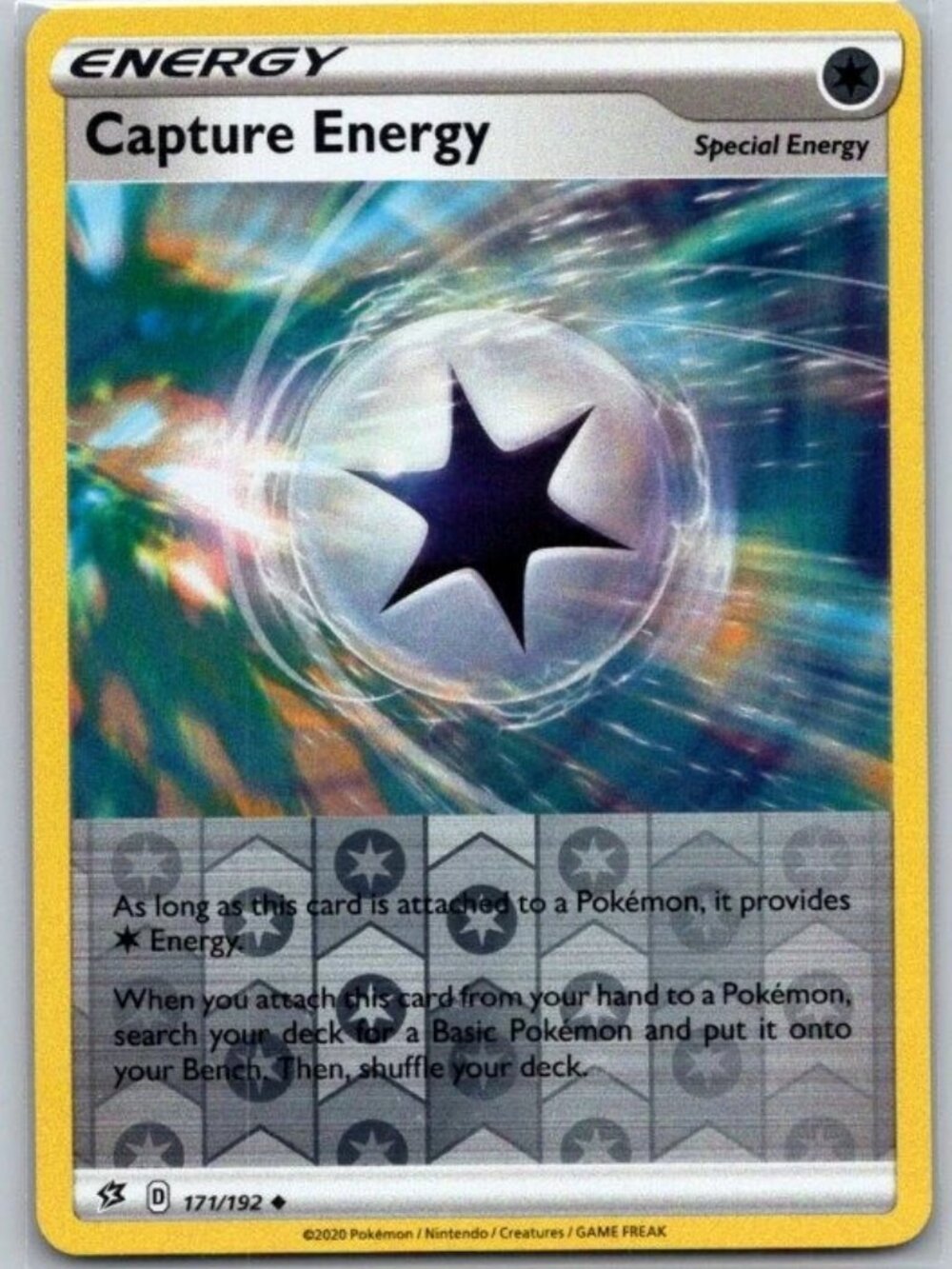 Capture Energy 171/192 Uncommon Rebel Clash Pokemon Reverse Holo Near Mint MINT